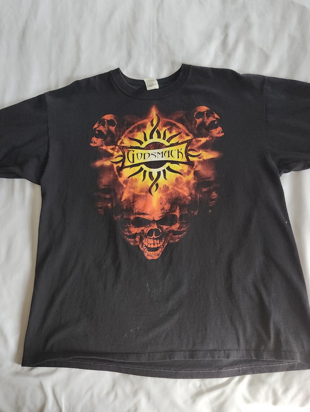 GODSMACK 2009 World Tour Rock Concert Black S/S Tee Front/Back Decal 2XL *READ*